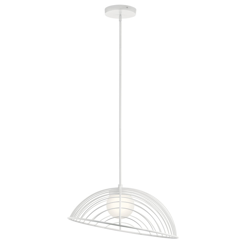 Bricen 1 - Light LED Unique/Statement Pendant, White