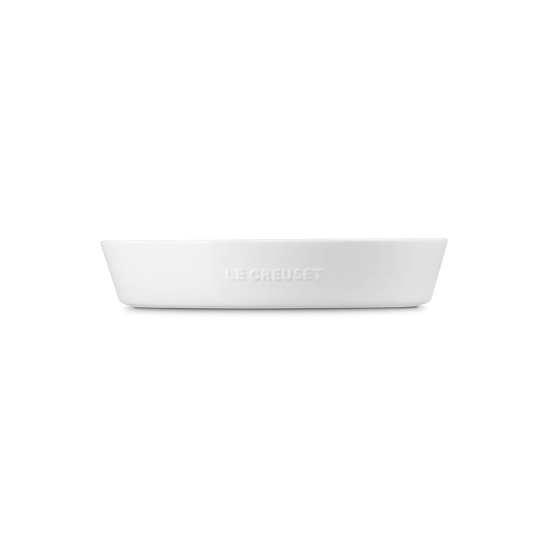 Le Creuset Stoneware Oval Chip And Dip Platter 13 In White, White