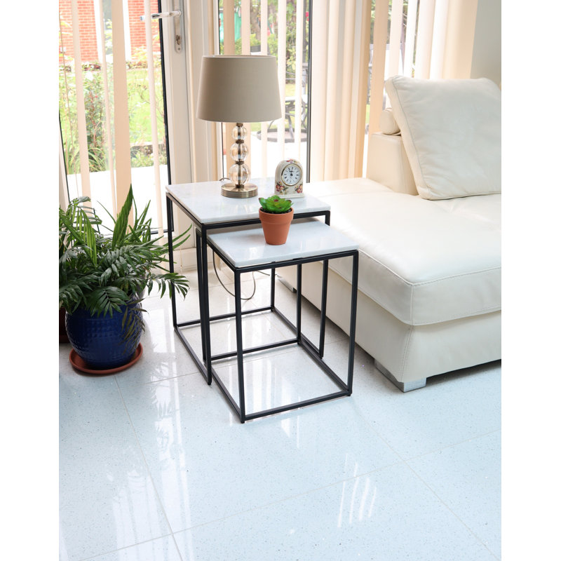 Debbra Sled Nesting Tables, Black