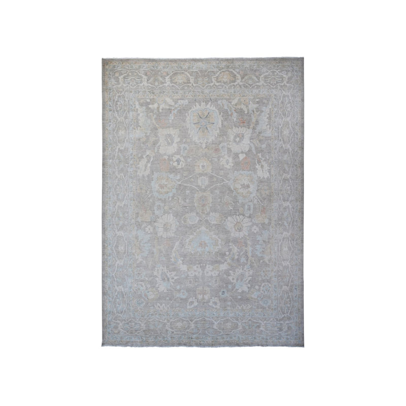 Tapis oriental surdimensionné gris 14 pi x 17 pi Peshawar avec motif Mahal 795D3FD3798343F3AEEEAA64C41158D2
