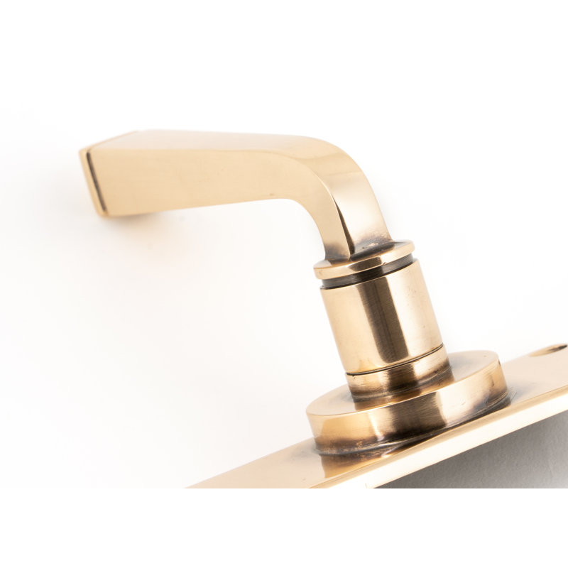 Polished Bronze Avon Lever Lock Set, Polished Bronze