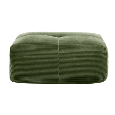 Et velours côtelé de couleur olive, siège à rebond rapide, réglage multi-angle, repose-pieds incurvé relaxant, installation sans effort à haute résistance, pour la détente