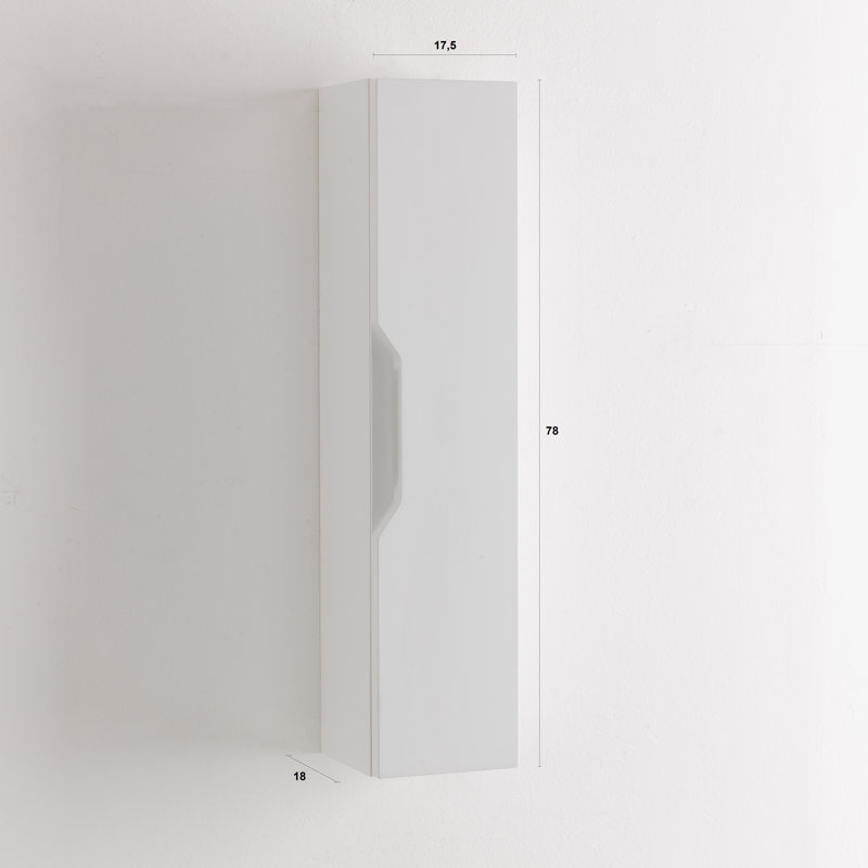 Yatts Linen Cabinet, White