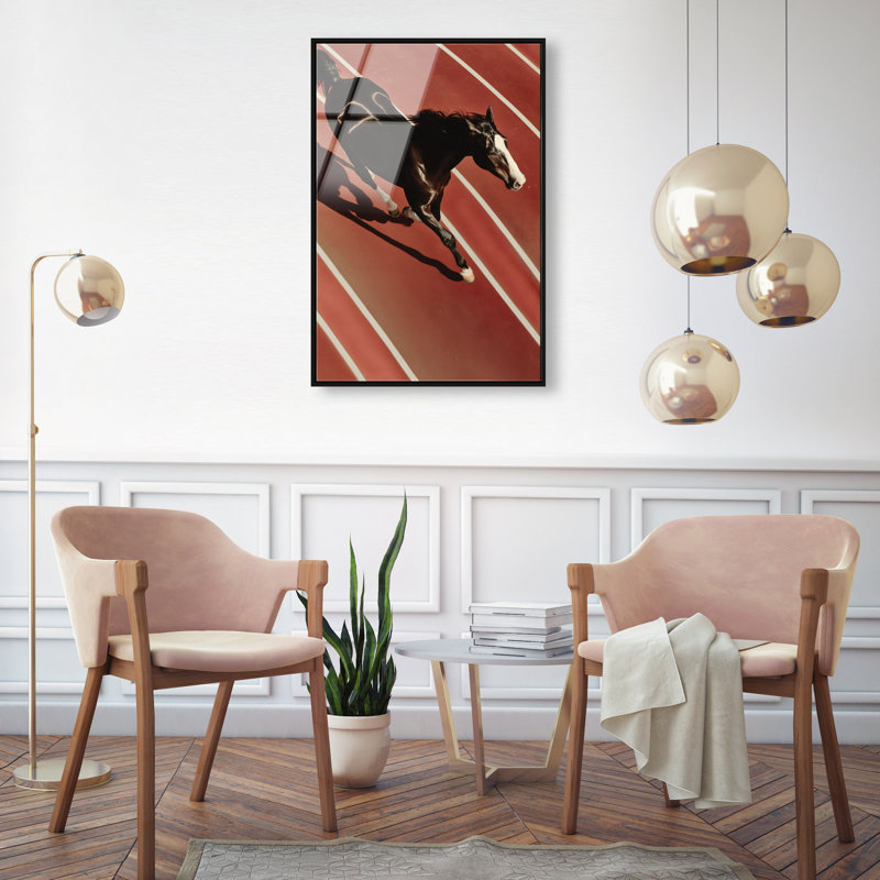 Velocity Vector Print, 37"H x 25"W, Black Floater Frame
