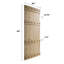 Porte de grange coulissante double en bois de pin avec trousse de quincaillerie Castle Series-60983670-82520896