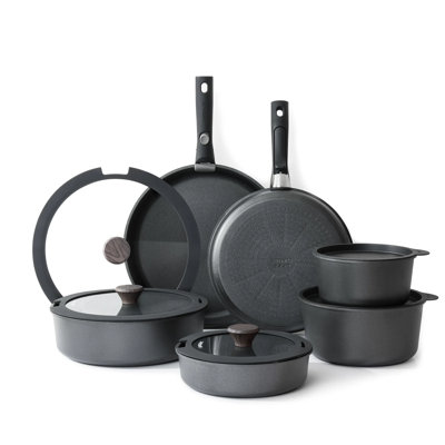 SENSARTE 16-Pieces Nonstick Induction Cookware Set, Detachable Handles, Induction Compatible, PTFE/PFAS-Free