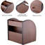 Organisateur de bureau en bois avec tiroir, rangement multifonctionnel pour fournitures de bureau - support de chariot à télécommande