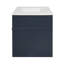 Meuble-lavabo mural 36 po, armoire de rangement flottante avec 2 tiroirs, 1 tiroir basculant, lavabo simple en céramique à 3 trous, armoire moderne.-132274035