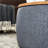 2 In 1 Storage , Dark Grey. Acts As End Table And . Handmade With Linen. 25.5"x25.5"x14.5". Supports 250lbs. No Assembly Round - Function, & Handmade. Linen Upholstery. 25.5x25.5x14.5. 250lbs Weight