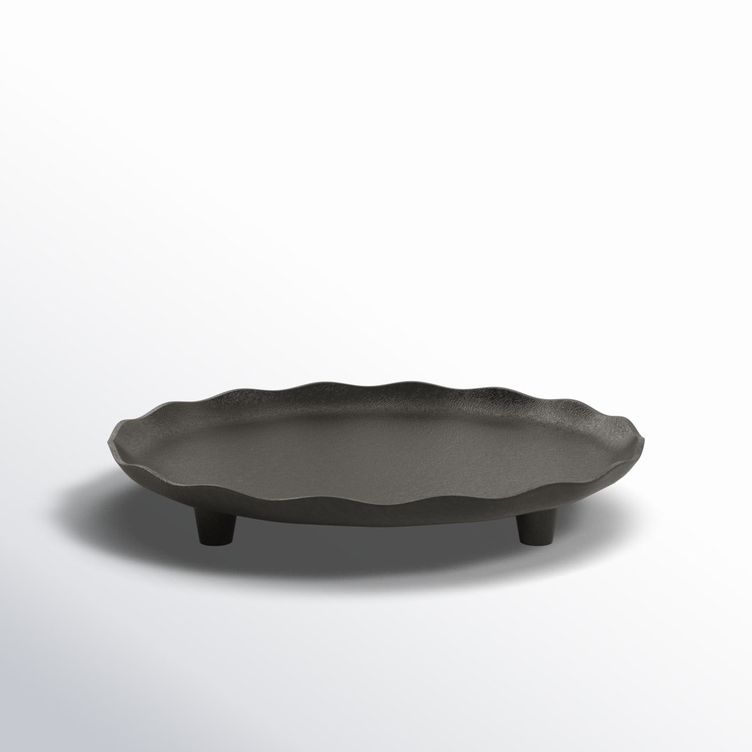 Round Metal Footed Tray Wade Logan® 