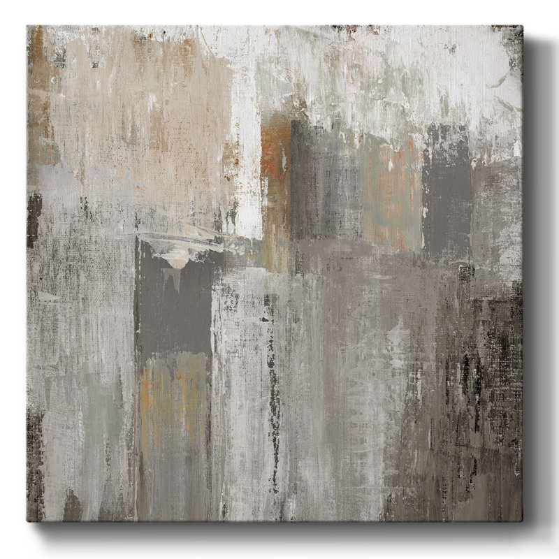 Tranquil Grays-Toile tendue avec châssis, H 24 po x l 24 po x P 1,5 po