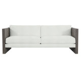 Madura 85.5" Wide Outdoor Teak Patio Sofa with Cushions