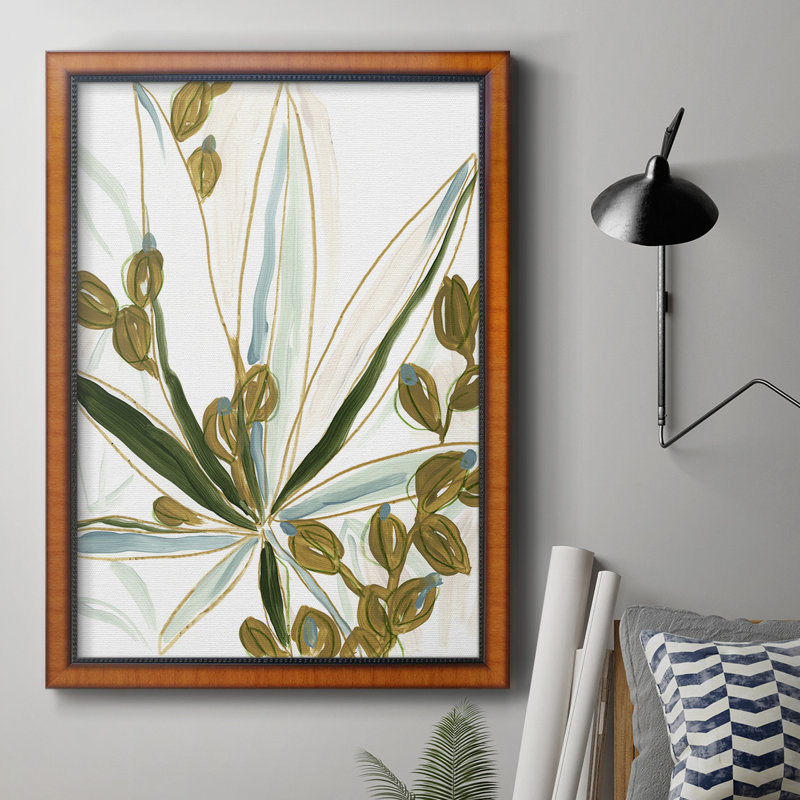 Toile encadrée de qualité supérieure Tropical Impromptu IV - prête à être accrochée, H 36 po x l 24 po x P 2,5 po