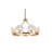 Light Solid Brass Round Elyne Chandelier-88674596-88674600-131478193