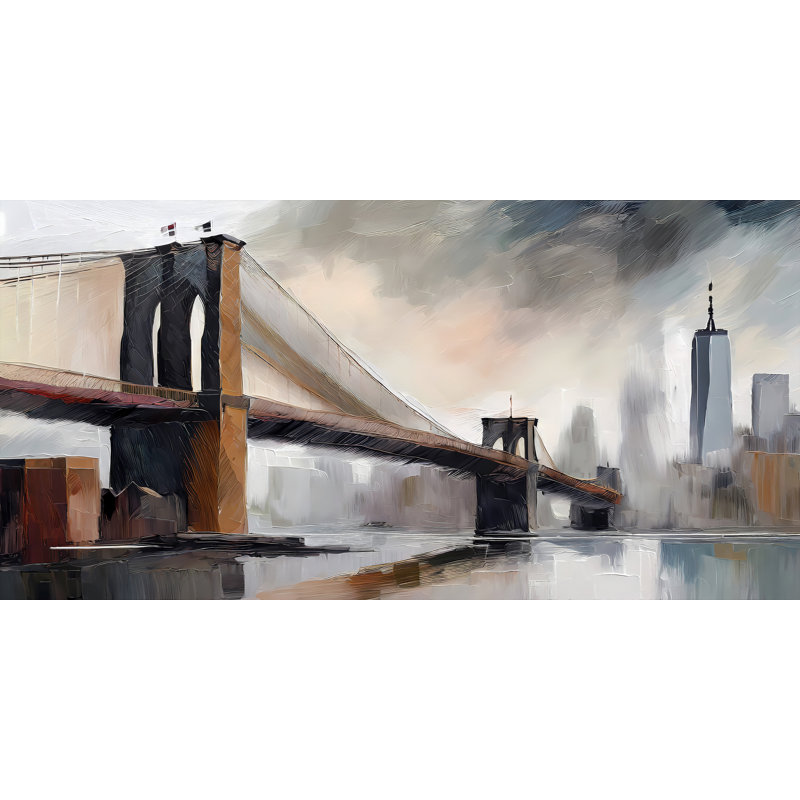 Bridge Reflection, 18" H x 36" W