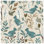 Teal Squirrel Leaf Pattern Comforter