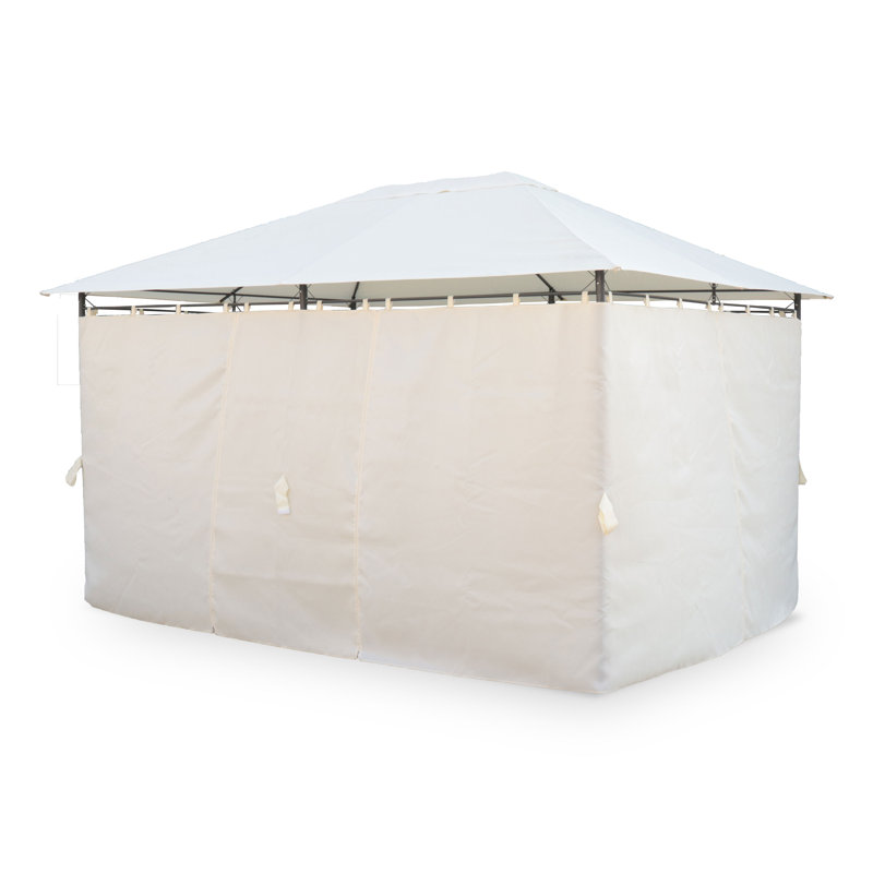 Phirun 3.9m x 2.9m Steel Patio Gazebo, Off White