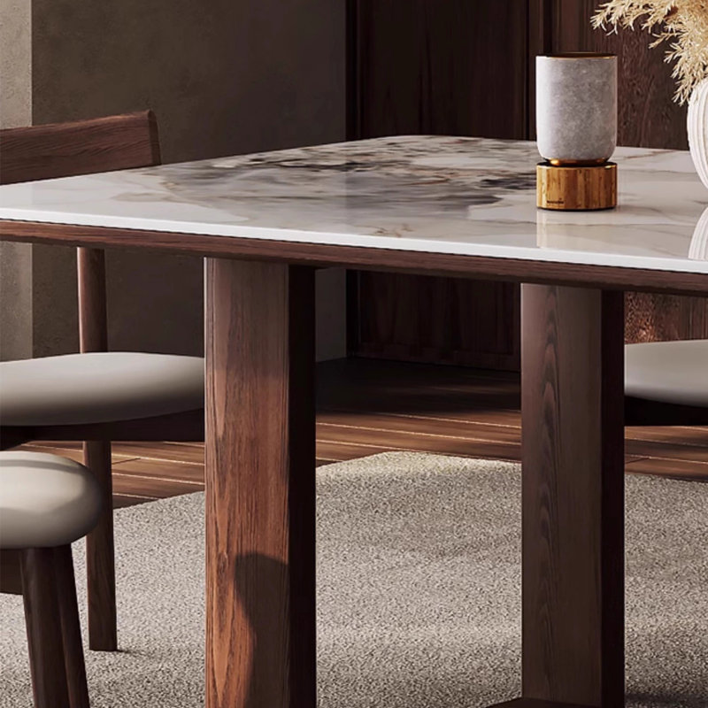 Table de salle à manger moderne de style minimaliste, H 29,53 po x L 55,12 po x l 31,5 po
