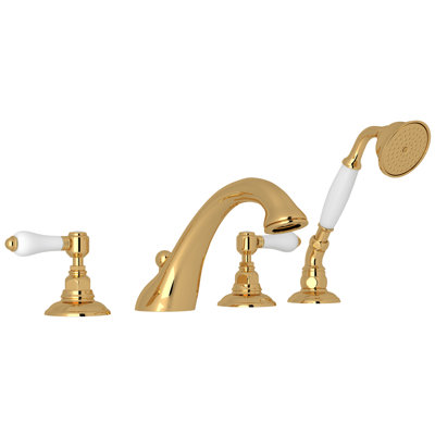 Viaggio 4-Hole Deck Mount Tub Filler