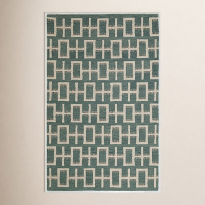 Elsey Hand-Tufted Geometric Wool Rug