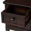 Console étroite, canapé mince avec trois tiroirs de rangement et tablette inférieure pour le salon, assemblage facile (espresso)-130150865-130150863-130150860