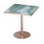 Table bistro de 31,5 pouces avec plateau en faux marbre Squard Modern-1626257412