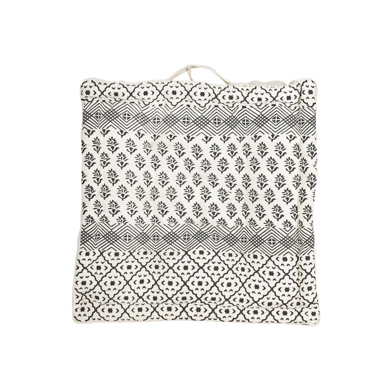 Boho Fringed Cotton Throw Pillow