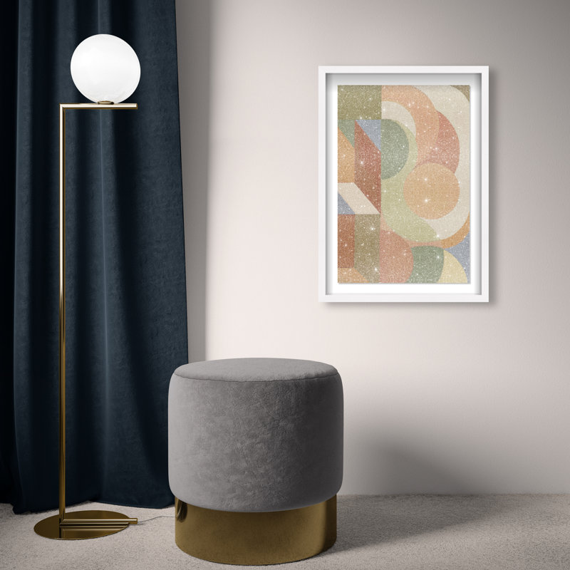 Adore You More Shadowbox Abstract Print by Oliver Gal, Black Frame, 10 x 15, 46.5"H x 31.5"W, White Shadowbox