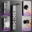 8-Jet Rainfall Shower Panel System with Rainfall Waterfall Shower Head, Shower Wand and LED Light in Black Nickel-93249639
