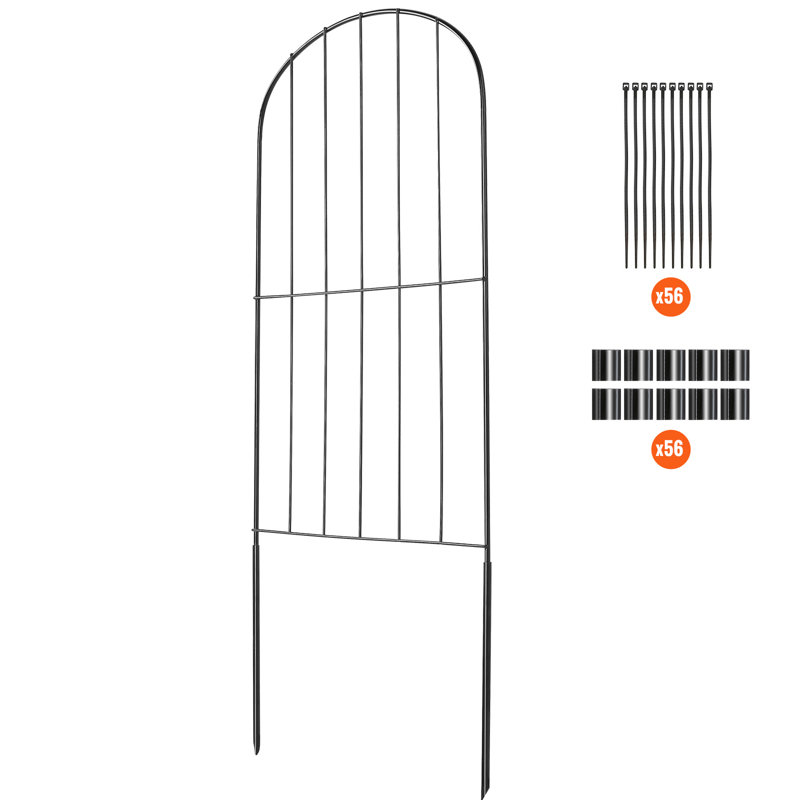 Clôture en acier H 24 po x l 13 po