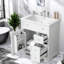 Meuble-lavabo compact compact avec lavabo en bois massif