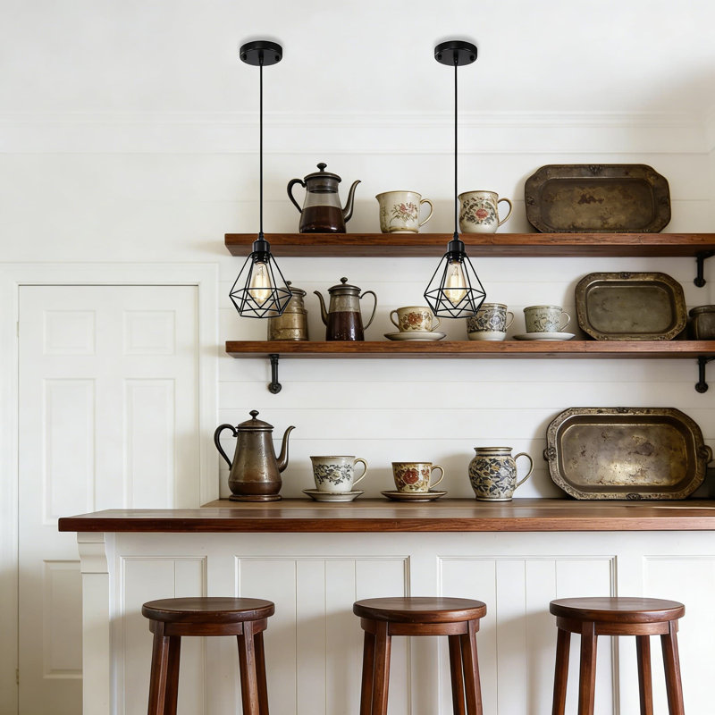 Ensemble de 2 luminaires suspendus Farmhouse