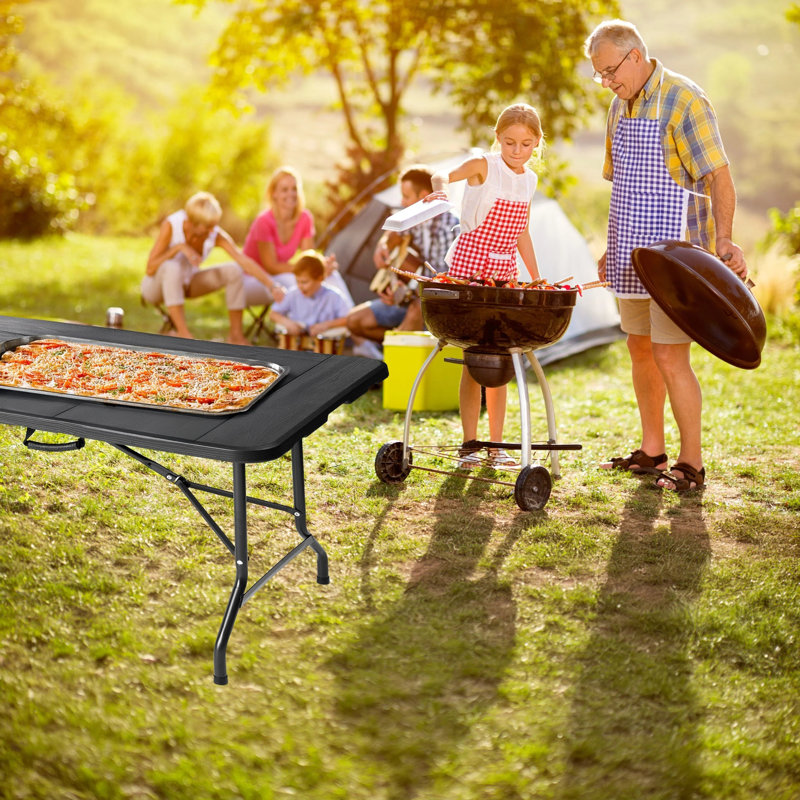 Carinda Rectangular Folding Outdoor Dining Table , 180cm cm W 75cm cm D