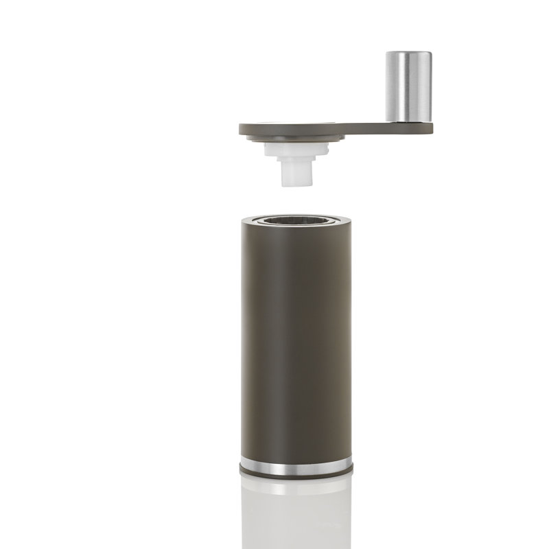 Mocha Brown Manual Salt and Pepper Grinder with Gear Crank