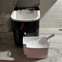 ColorLife 33 lb. Daily Production Clear Ice Portable Ice Maker Finish: Stainless Steel WY-SLIM17T