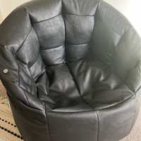 Comfort Research Big Joe Milano Vegan Leather Bean Bag Chair with Massage  Function & Reviews