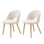 Chaises de restaurant avec dossier doux et confortables, conçues de manière ergonomique, convenant au restaurant, au balcon, à la chambre à coucher, à l'ensemble 2 pièces et au velours en peluche