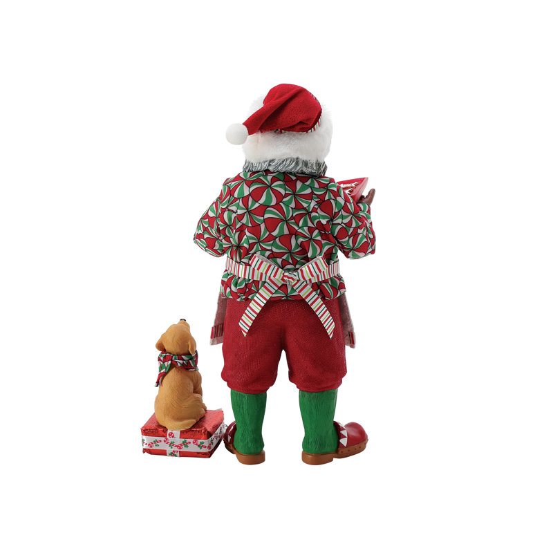Ensemble de 2 figurines de père et fille à abat-jour possibles avec abat-jour menthe poivrée 10,5 pouces