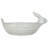 Debossed Stoneware Rabbit Bowl with Reactive Glaze