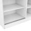 Armoire moderne à 3 portes avec tablettes polyvalentes, blanc