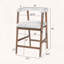 Tabouret 24,5 "de hauteur avec dossier incurvé, ensemble de 2-493762680