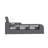 Avabella Side Bookcase In Grey Pu