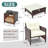 5-Piece Wicker Patio Conversation Set Outdoor Seating Group with Ottoman-319661681-358851208