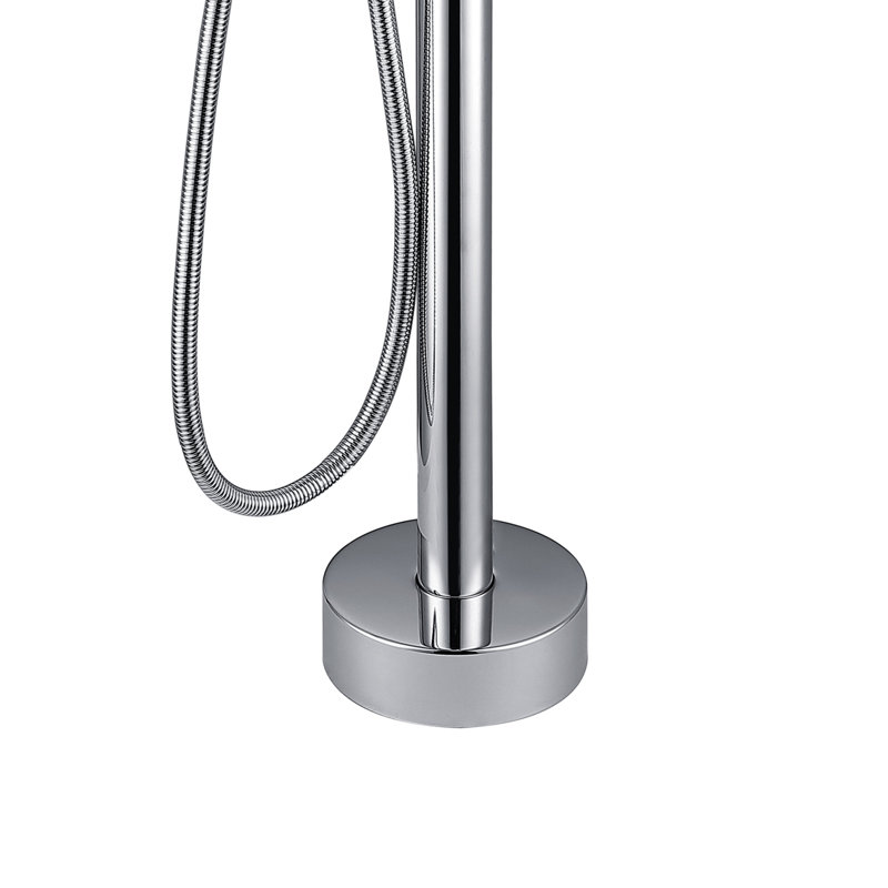 Freestanding Tub Filler with Diverter, Chrome