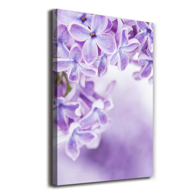 Lilac Flowers - Wrapped Canvas Print