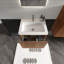 Ensemble de meuble-lavabo mural pré-assemblé avec comptoir avec trop-plein 24 po Hannemarie-1001808202-965611357-949572447