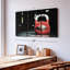 Impression sur toile rouge rétro Kettlebell-98865577