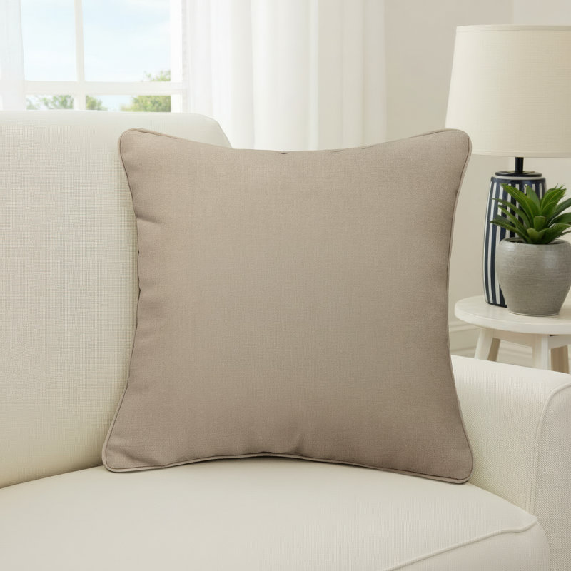 Erika Outdoor Reversible Throw Pillow, Canvas Sunflower, 16"H x 16"W