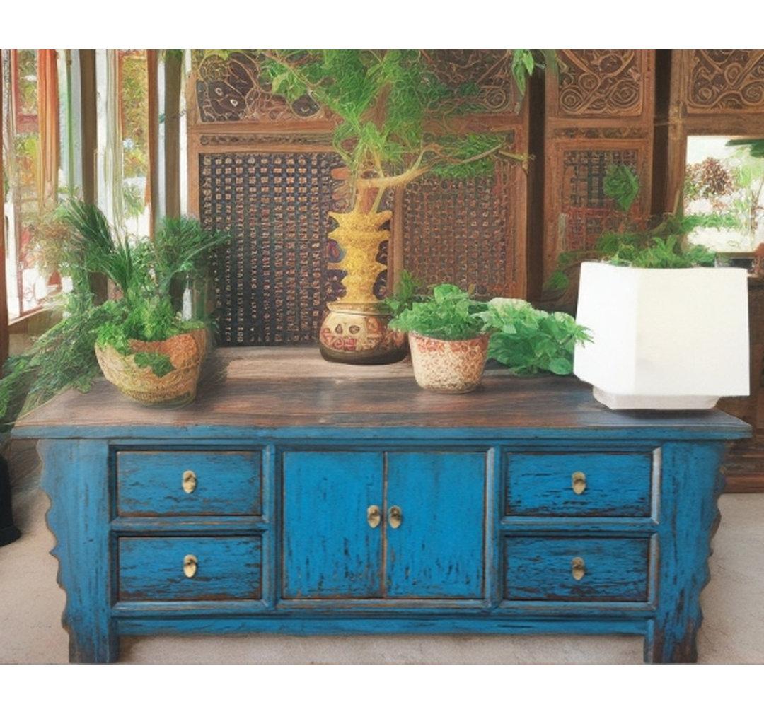 Adrik TV Stand Kommode Sideboard Schrank Lowboard Möbel vintage asiatisch chinesisch orientalisch