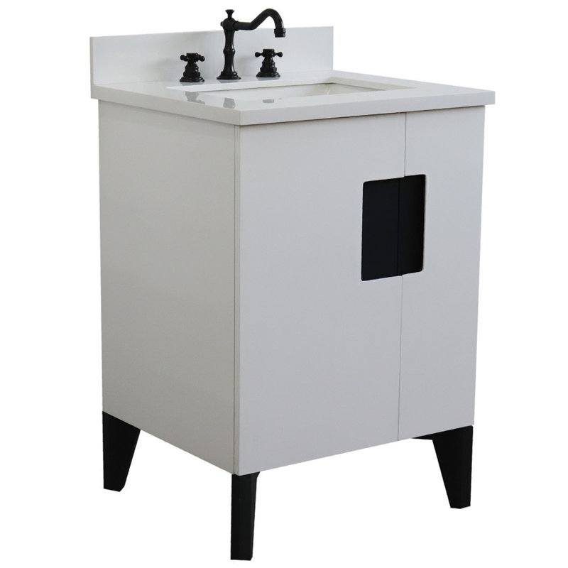 Ensemble de meuble-lavabo simple 25 po Palominas, Blanc